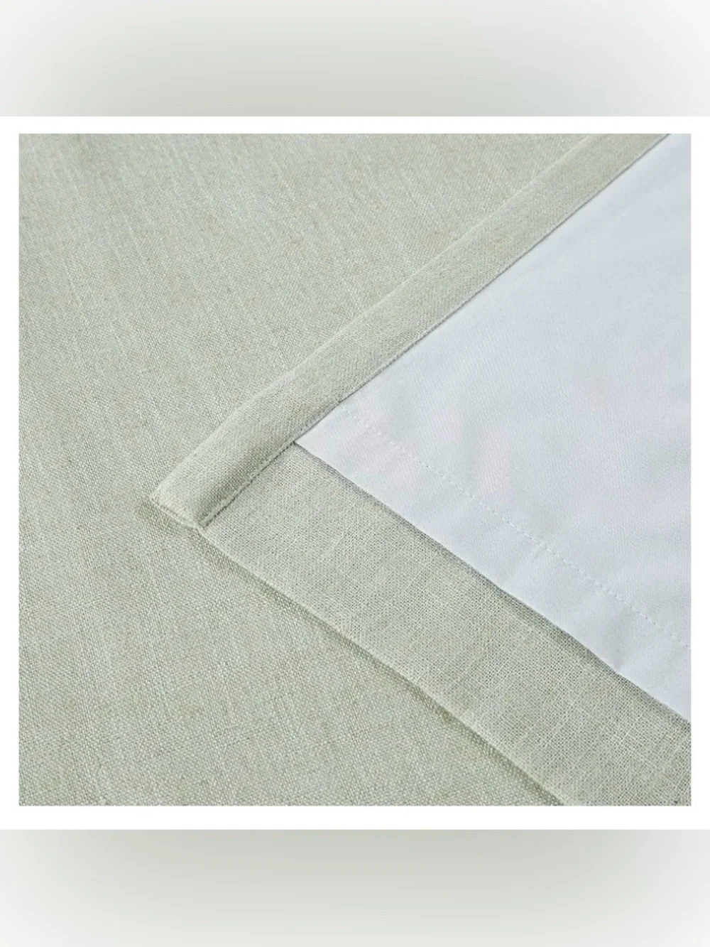 Vision Home Soft Green Pinch Pleated Full Blackout Curtains,50x63x2BL, NEW